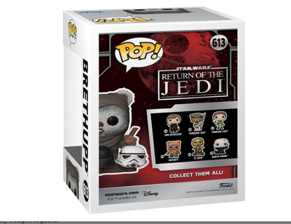 Funko Pop! Star Wars: Return of The Jedi 40th Anniversary Ewok with Helmet – US Exclusive Vinyl Figure