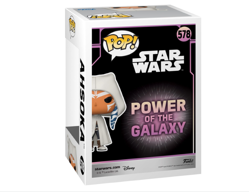 Funko Pop! Star Wars: Power of The Galaxy Ahsoka – US Exclusive Vinyl Action Figure, 4-Inch