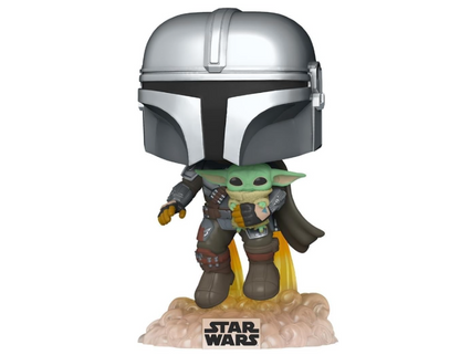 FUNKO POP! Star Wars: The Mandalorian - Mando Flying with Jet Pack