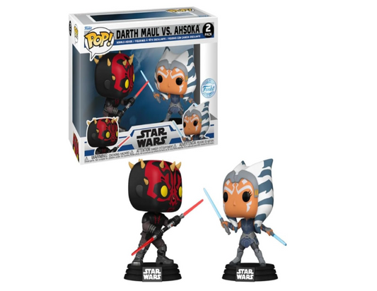 Funko Pop! Star Wars: Clone Wars Maul vs Ahsoka Vinyl Figures (Piece of 2)