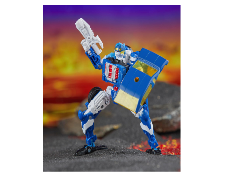 Transformers Legacy United Deluxe Class Robots in Disguise 2001 Universe Autobot Side Burn Action Figure