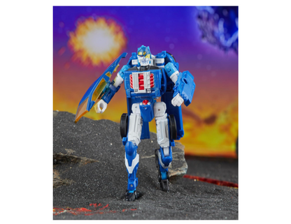 Transformers Legacy United Deluxe Class Robots in Disguise 2001 Universe Autobot Side Burn Action Figure