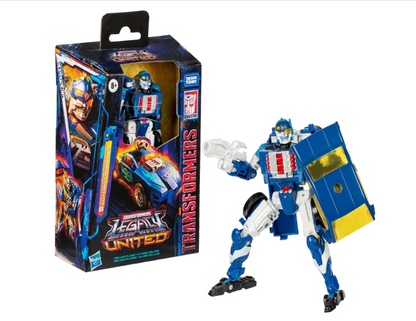 Transformers Legacy United Deluxe Class Robots in Disguise 2001 Universe Autobot Side Burn Action Figure