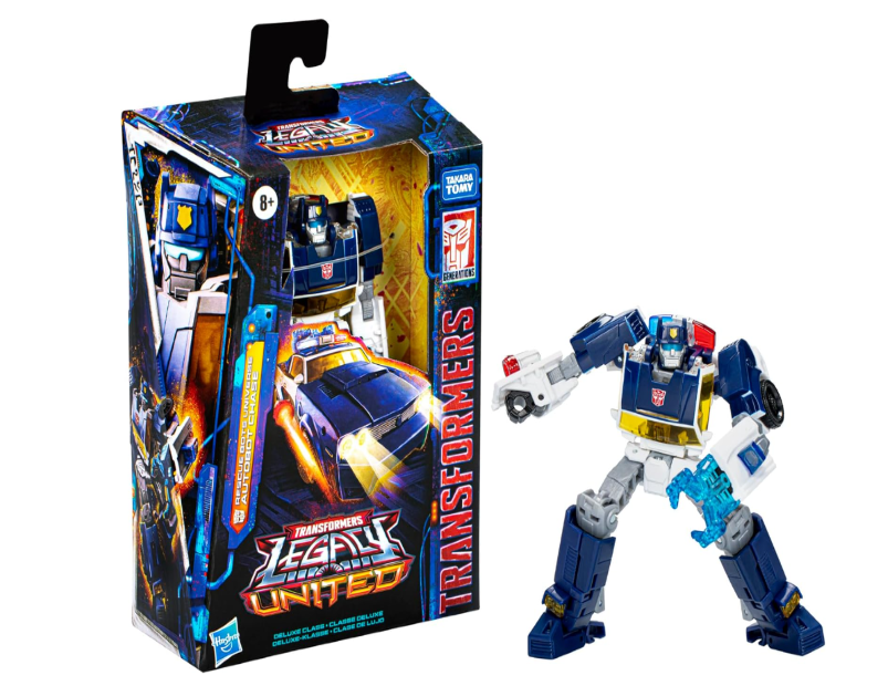 Transformers Legacy United Deluxe Class Rescue Bots Universe Autobot Chase Action Figure - Ages 8 and Up