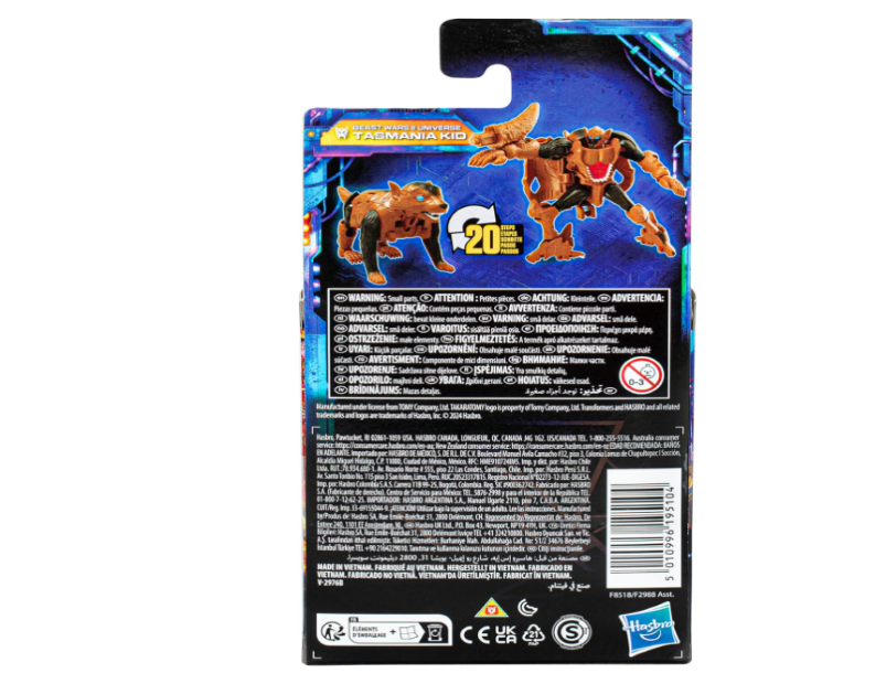 Transformers Legacy United Core Class Beast Wars II Universe Tasmania Kid Action Figure – 3.5 Inches