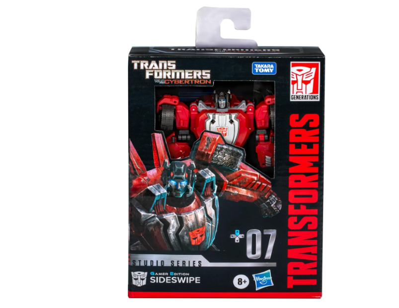 Transformers Studio Series Deluxe Gamer Edition Sideswipe Action Figure – 4.5 Inch