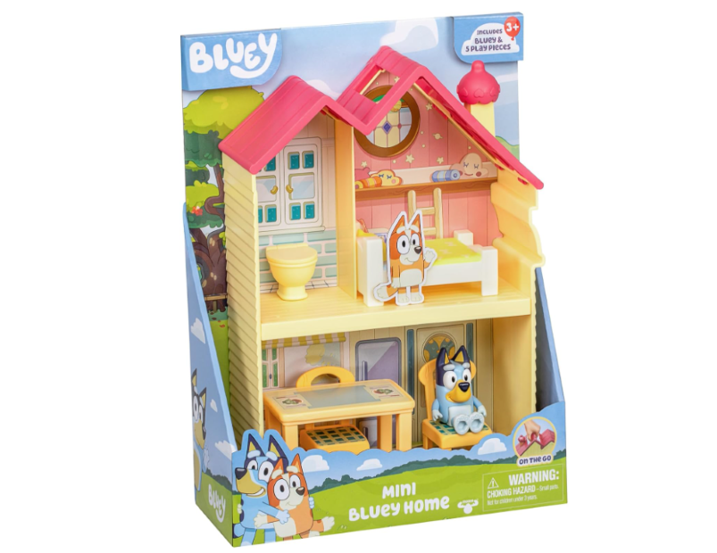 Mini Bluey Home Playset - Compact House with Carry Handle