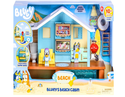 Bluey's Beach Cabin Playset with Exclusive Bluey Figure