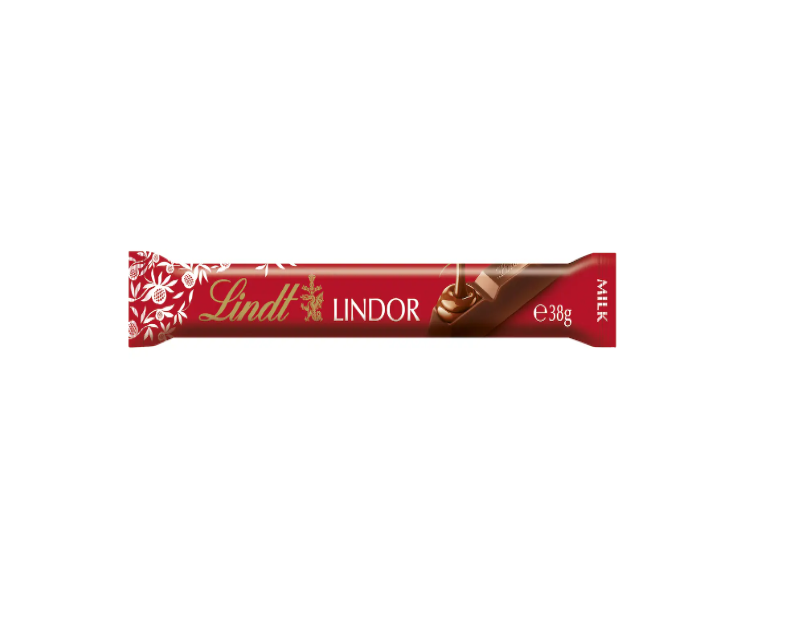 Lindt Lindor Milk Chocolate Bar 38g - 3 Pack