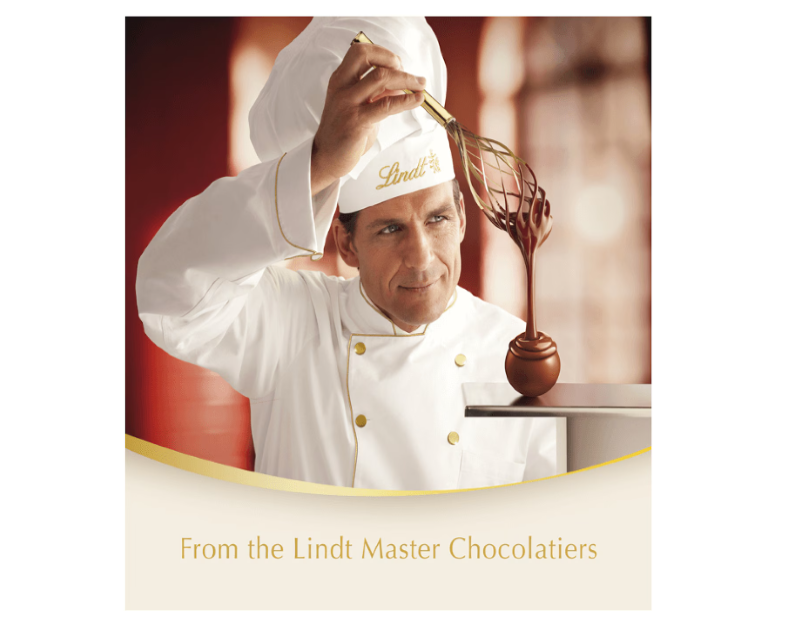 Lindt Lindor White Chocolate Block 100g - 2 Pack