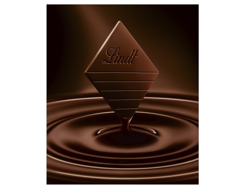 Lindt Excellence 95% Cocoa Dark Chocolate Block 80g - 2 Pack