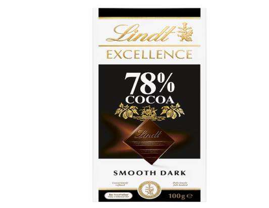 Lindt Excellence 78% Cocoa Dark Chocolate Block 100g