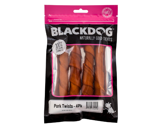 BLACKDOG | Pork Twists - 4 Pack