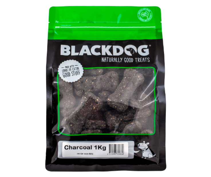 BLACKDOG | Charcoal Biscuits Dog Treats - 1kg