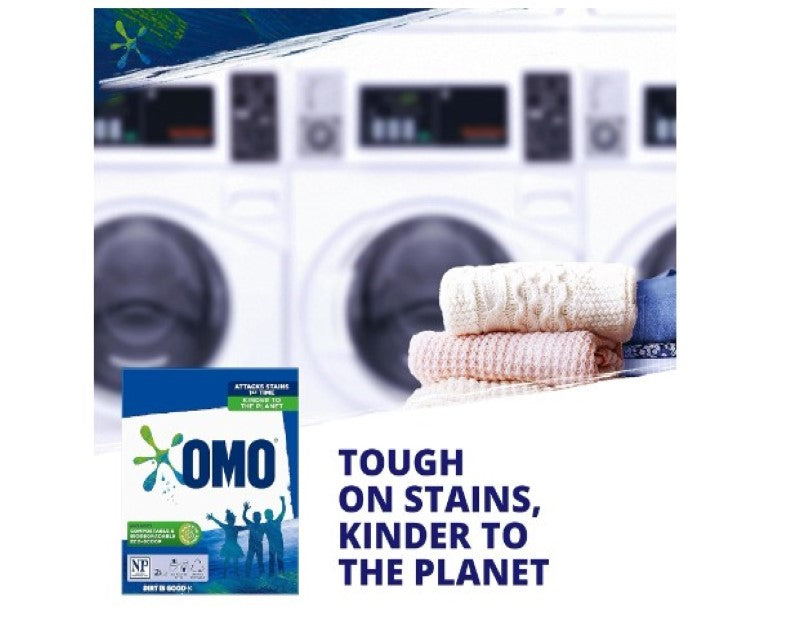 OMO Active Clean Laundry Washing Powder Front & Top Loader 2kg