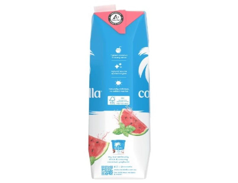 Cocobella Coconut Water & Watermelon Mint 1L - 6 Pack