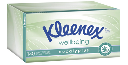 Kleenex | Eucalyptus 3 Ply Facial Tissues 140 Count