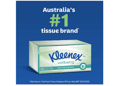 Kleenex | Eucalyptus 3 Ply Facial Tissues 140 Count