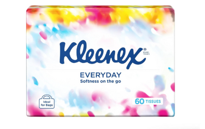 5 X Kleenex | Everyday On The Go Facial Tissues - 60 Count