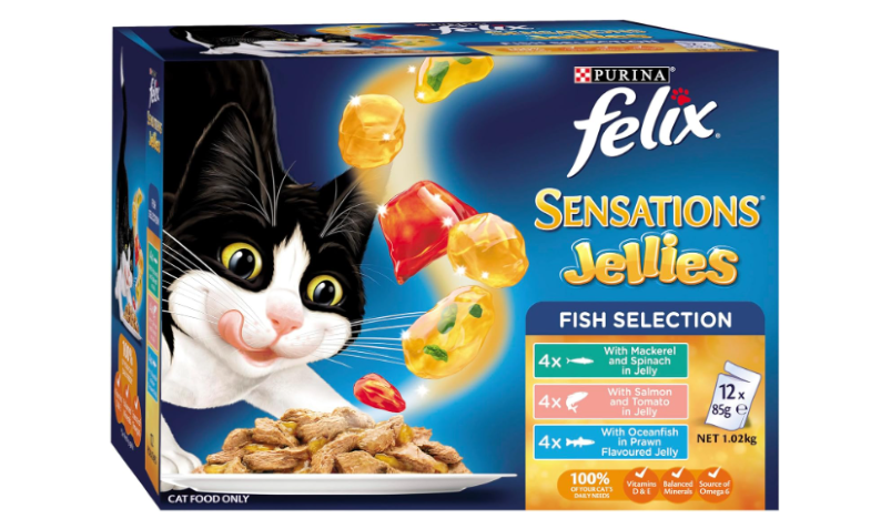 FELIX | Sensations Adult Wet Cat Food Fish Selection Jellies - 60x85g