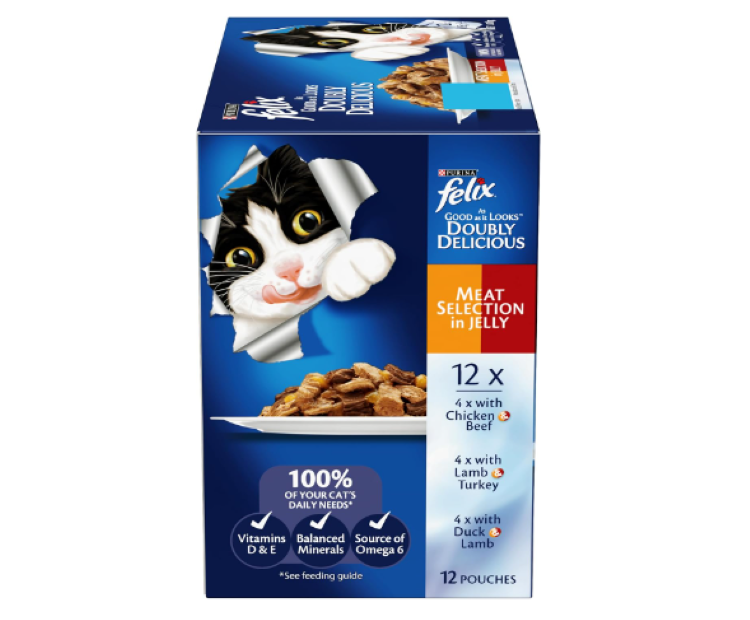 FELIX | As Good As It Looks Adult Wet Cat Food Meat Selection - 60x85g