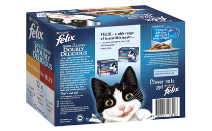 FELIX | As Good As It Looks Adult Wet Cat Food Meat Selection - 60x85g