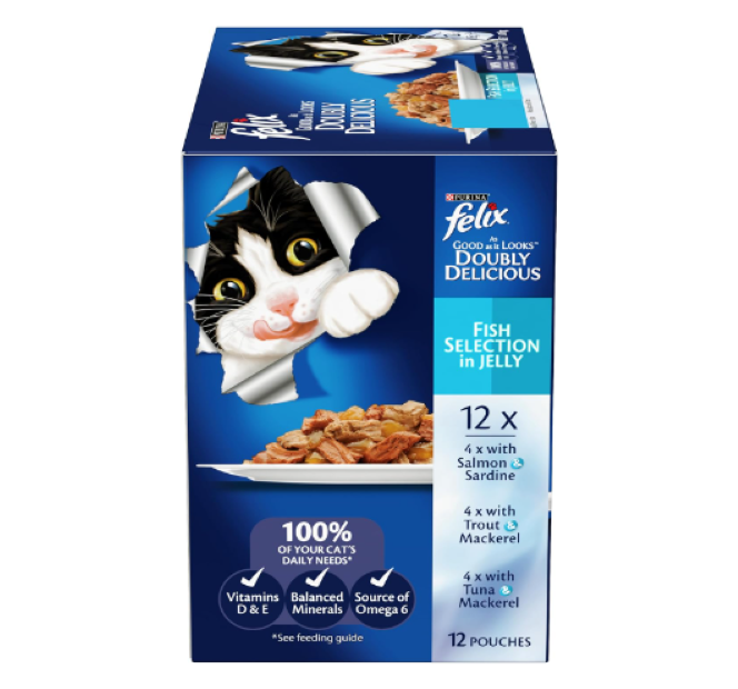 FELIX | As Good As It Looks Adult Wet Cat Food Fish Selection in Jelly - 60x85g