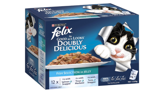 FELIX | As Good As It Looks Kitten Wet Cat Food Kitten Menus in Jelly - 60x85g