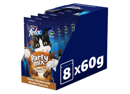 FELIX | Adult Cat Treats Classic Party Mix - 8x60g