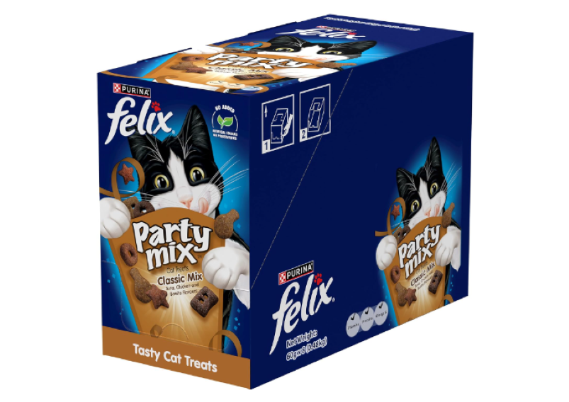 FELIX | Adult Cat Treats Classic Party Mix - 8x60g