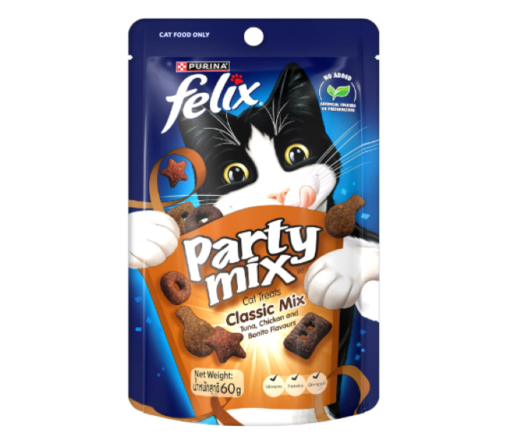 FELIX | Adult Cat Treats Classic Party Mix - 8x60g