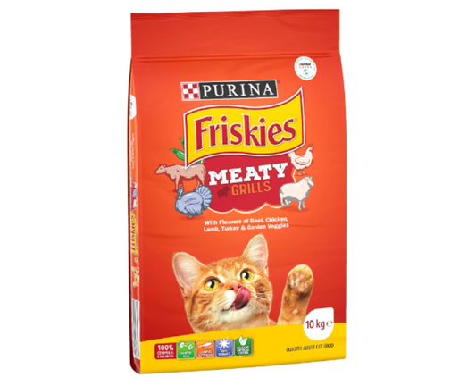 FRISKIES | Adult Dry Cat Food Meaty Grills - 10kg