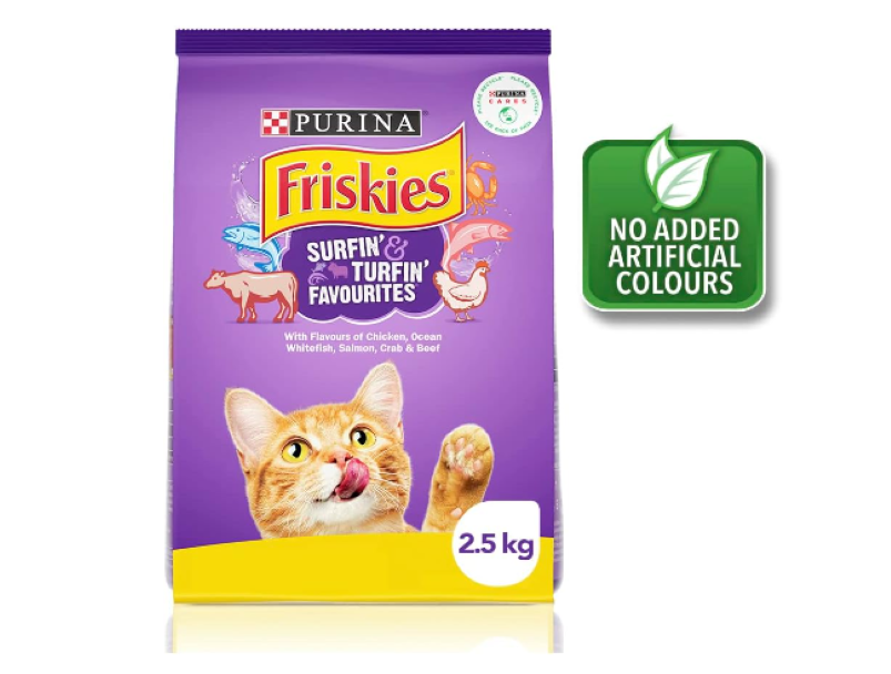 FRISKIES | Adult Dry Cat Food Surfin' & Turfin' Favourites - 2.5kg