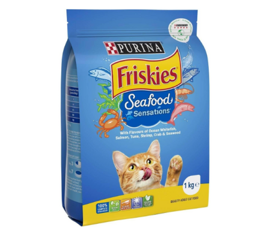 Purina Friskies | Seafood Sensations Adult Dry Cat Food - 1 kg