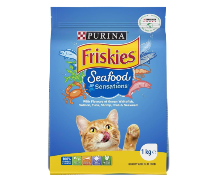 Purina Friskies | Seafood Sensations Adult Dry Cat Food - 1 kg