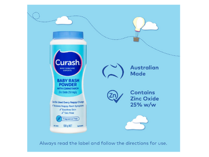 Curash |  Baby Rash Powder with Cornstarch - 100g