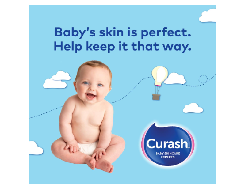 Curash | Fragrance Free Baby Wipes (5 x 20) Value Pack - 100 wipes