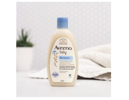 Aveeno Baby Dermexa Fragrance Free Eczema Prone Sensitive Moisturising Body Wash 236ml