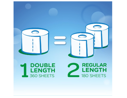 Kleenex | Double Length Toilet Paper, 40 Count (5x8 Rolls) - Packaging May Vary