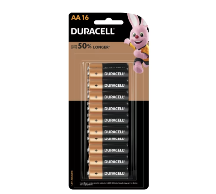 Duracell | Coppertop AA 1.5V Alkaline Batteries - (Pack of 16)