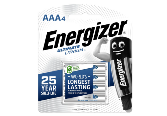 Energizer | Ultimate AAA Lithium Batteries - (Pack of 4)