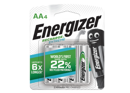 Energizer | Recharge Extreme AA Rechargeable Batteries - (Pack of 4)