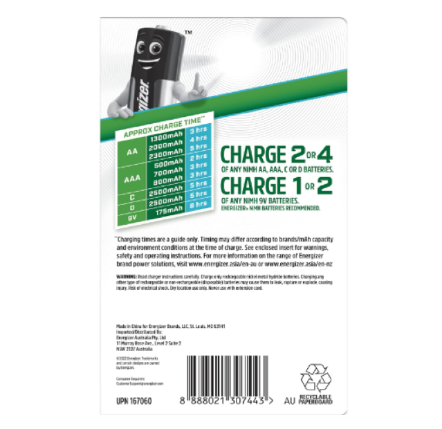 Energizer | Recharge Universal Batteries Charger