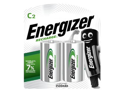 Energizer | Recharge 2500mAh C Batteries - (Pack of 2)