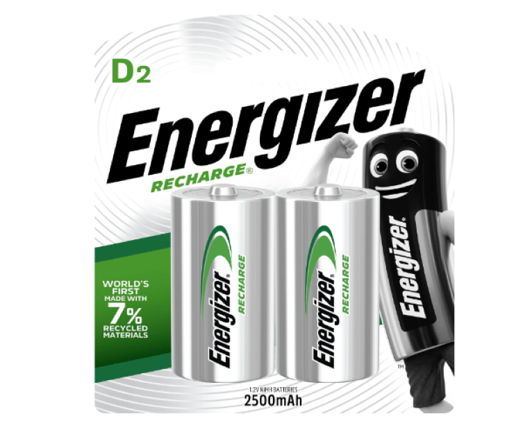 Energizer | Recharge 2500mAh D Batteries - (Pack of 20)