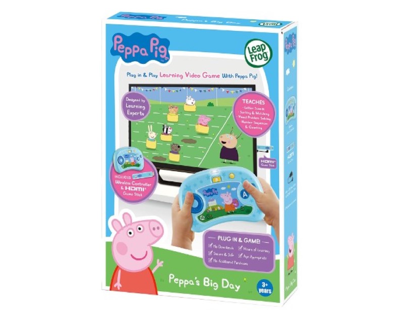 LeapFrog Peppa Pig Peppa's Big Day - Plug & Play Gaming Console, Video Game - Multicolour