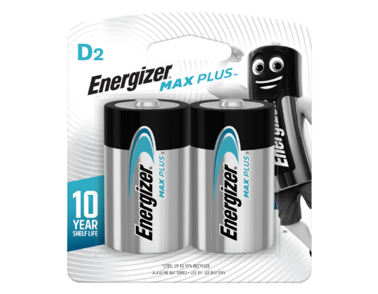 Energizer | Max Plus Alkaline D Battery - (2 Pieces)