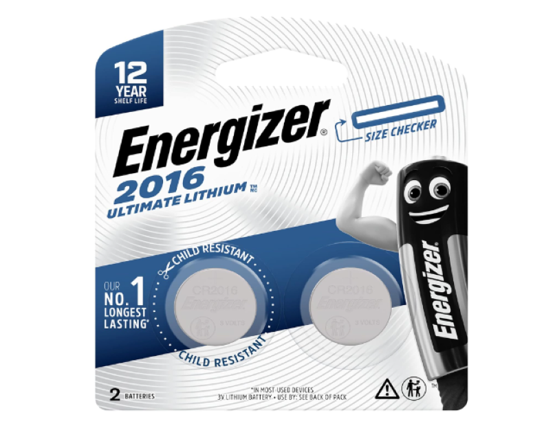 Energizer | 2016 3V Ultimate Lithium Coin Batteries - 2 Pack