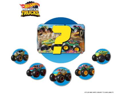 Hot Wheels | Monster Trucks Demolition Doubles, Set of 2 Toy Monster Trucks in 1:64 Scale