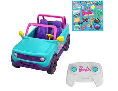 Hot Wheels | Barbie RC SUV & Stickers